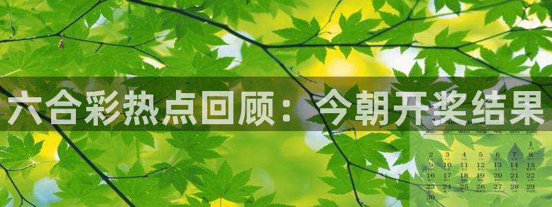 24直播网址：六合彩热点回顾：今朝开奖结果